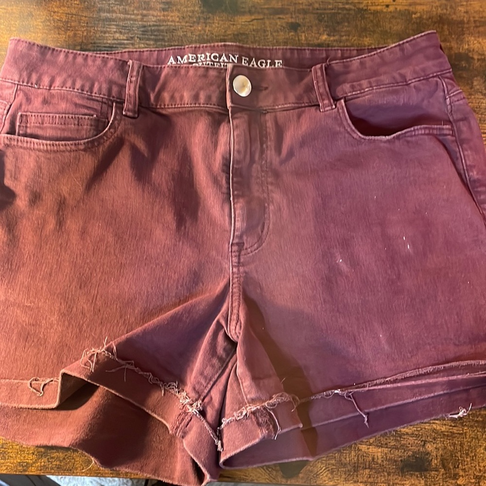 Woman’s Jean shirts American Eagle size 16 maroon